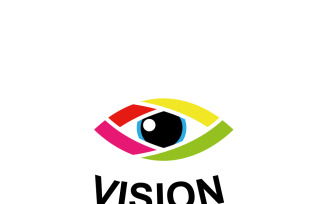 Eye tech logo design. Global vision logotype design graphic symbol icon