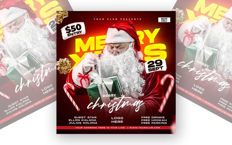 Happy Christmas Social Media Template