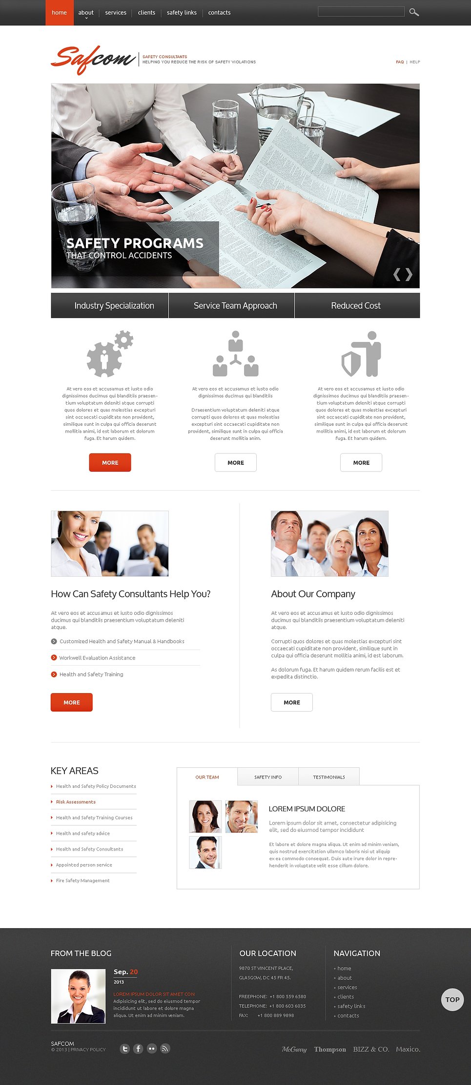 Consulting Responsive Website Template New Screenshots BIG