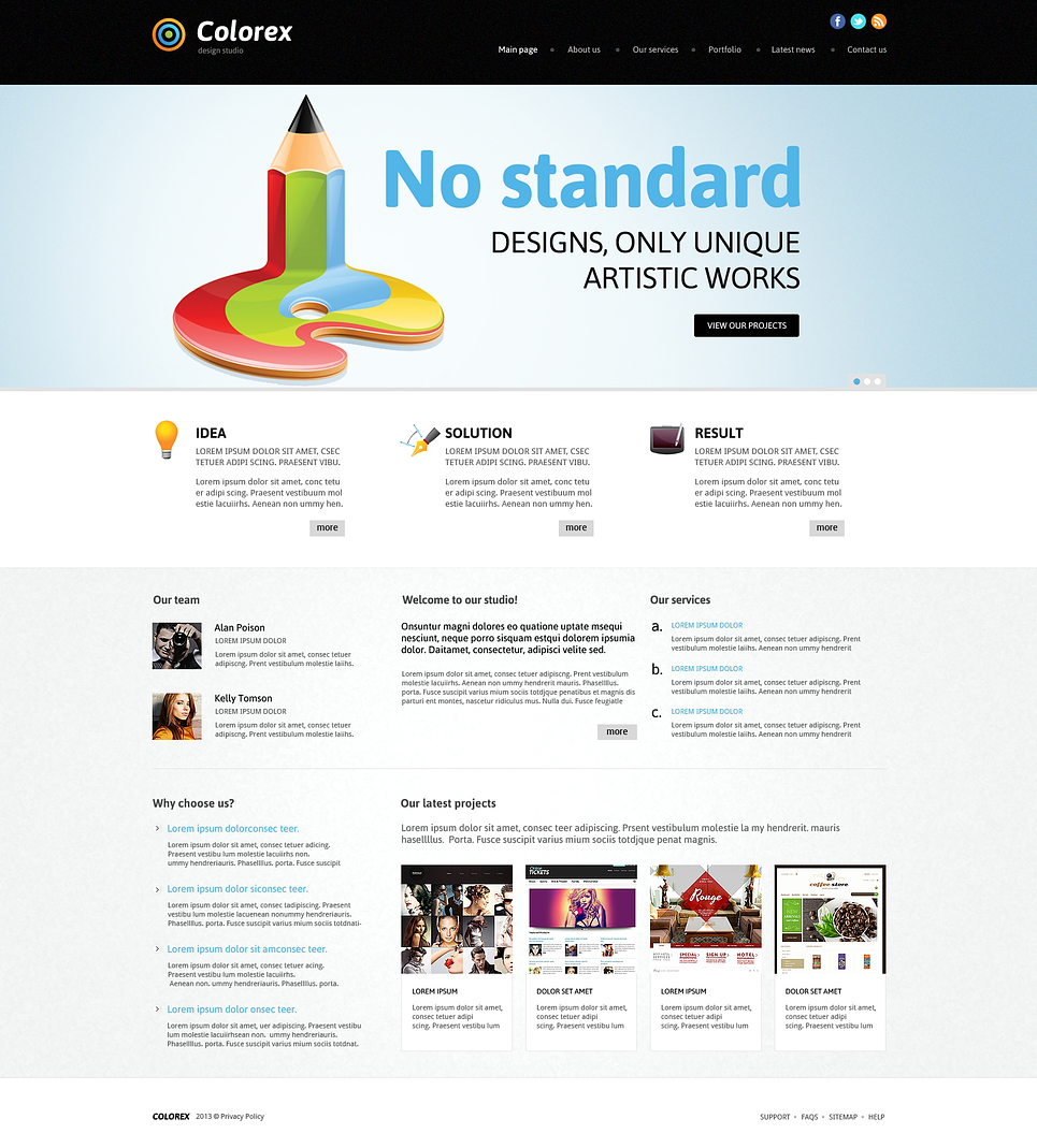 Design Studio Responsive Joomla Template New Screenshots BIG