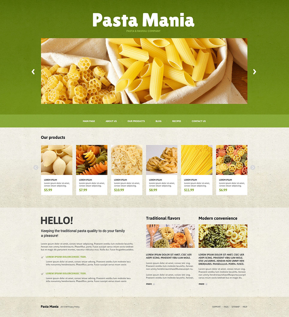 Food Store Responsive Joomla Template New Screenshots BIG