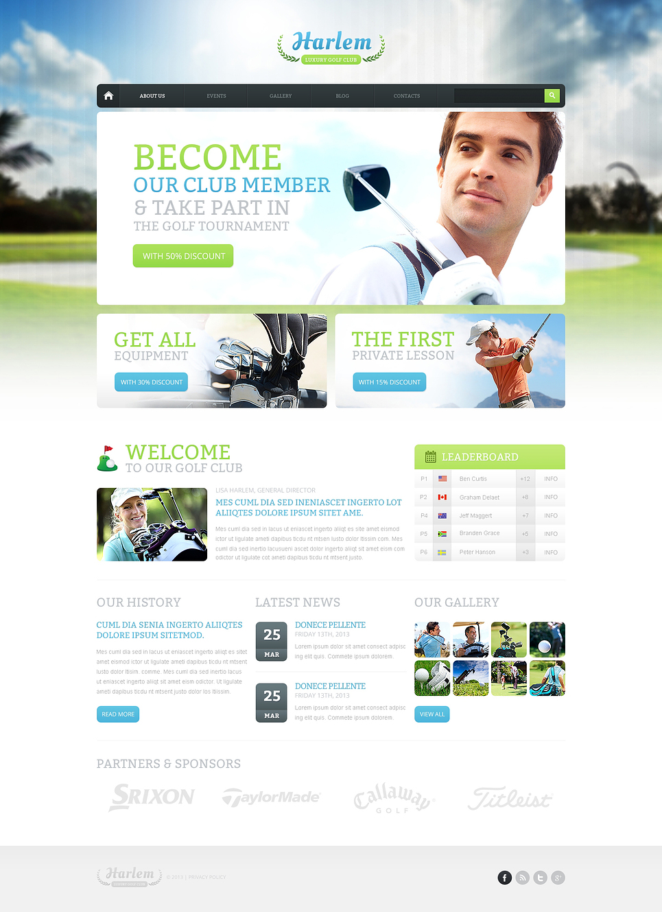 Golf for Better Marketing Drupal Template New Screenshots BIG