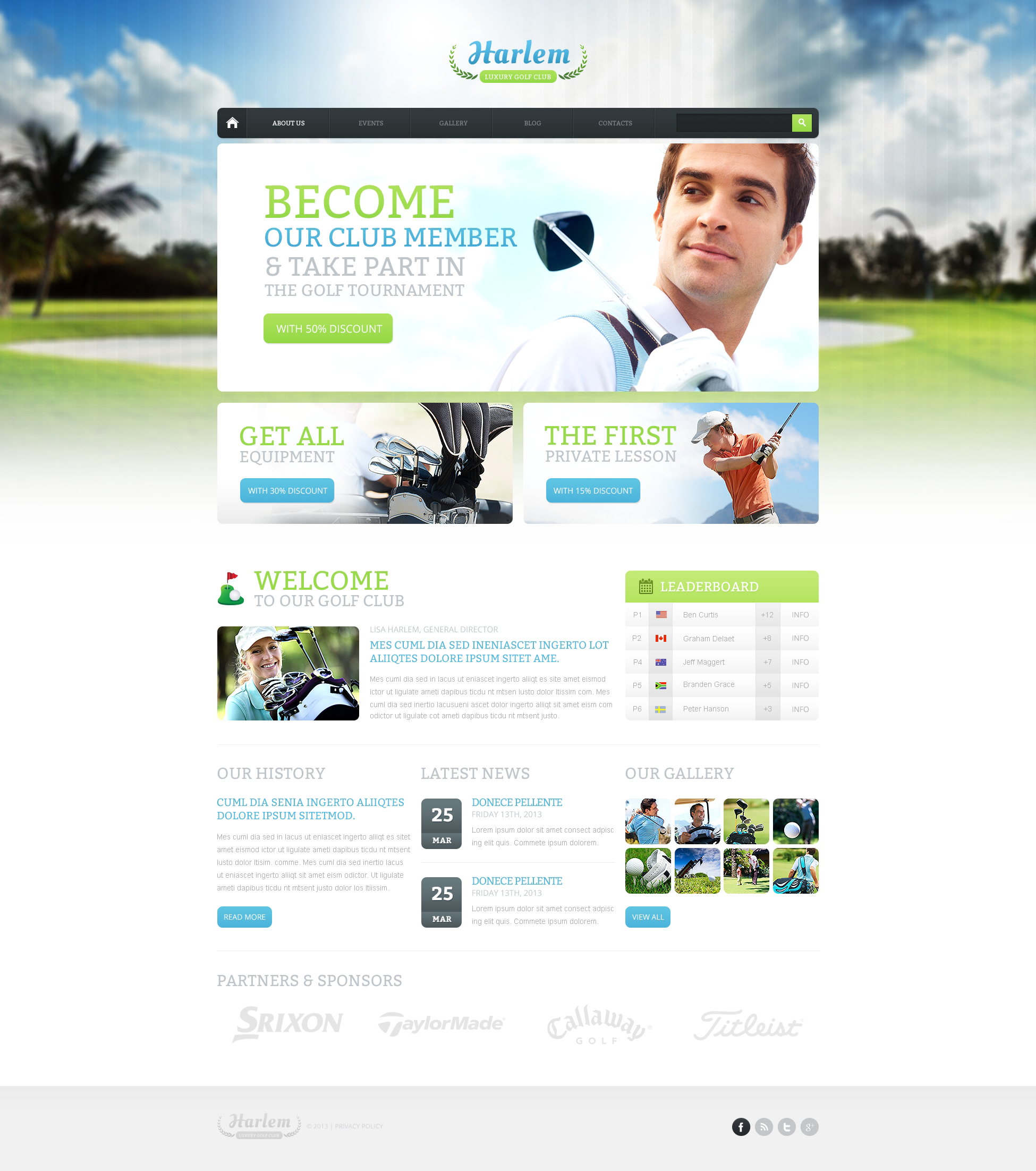 "Golf for Better Marketing" thème Drupal #47329 - screenshot