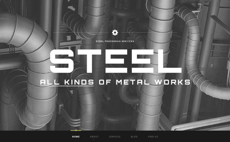 Industrial Arts Responsive Website Theme Big Screenshot Industrial Arts Website Template New Screenshots BIG