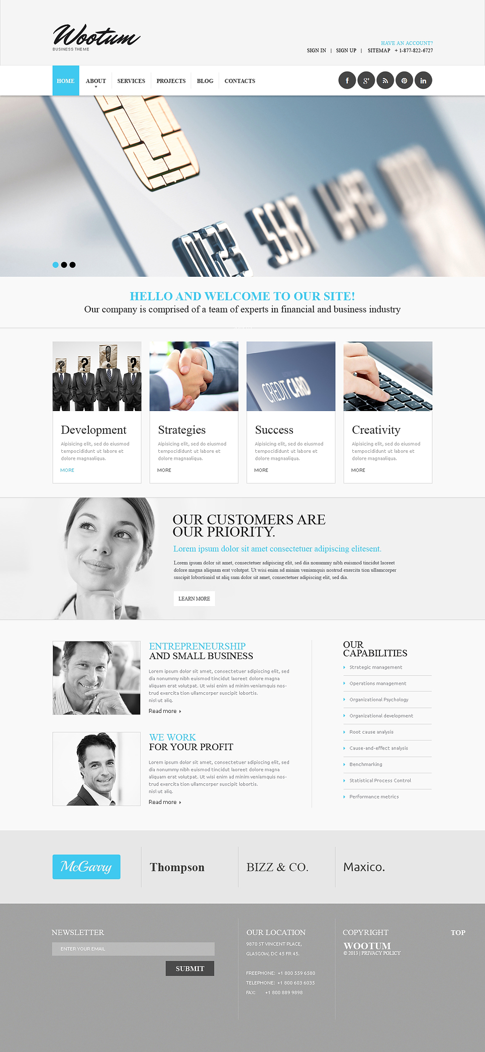 Outsourcing Company Responsive Website Template New Screenshots BIG