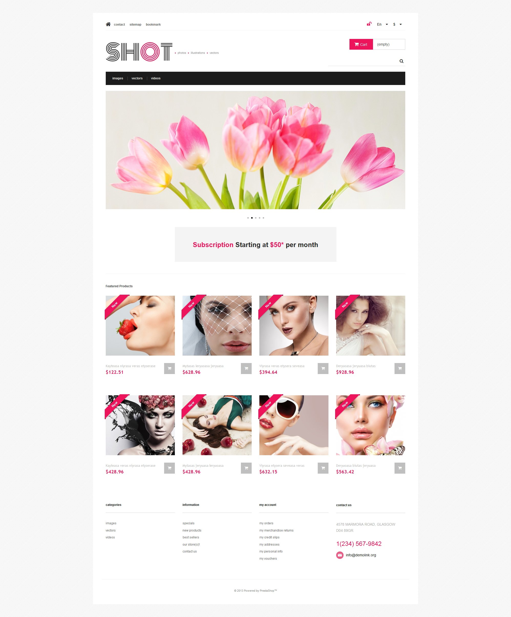 Responsivt Visual Content PrestaShop-tema #47317 - skärmbild
