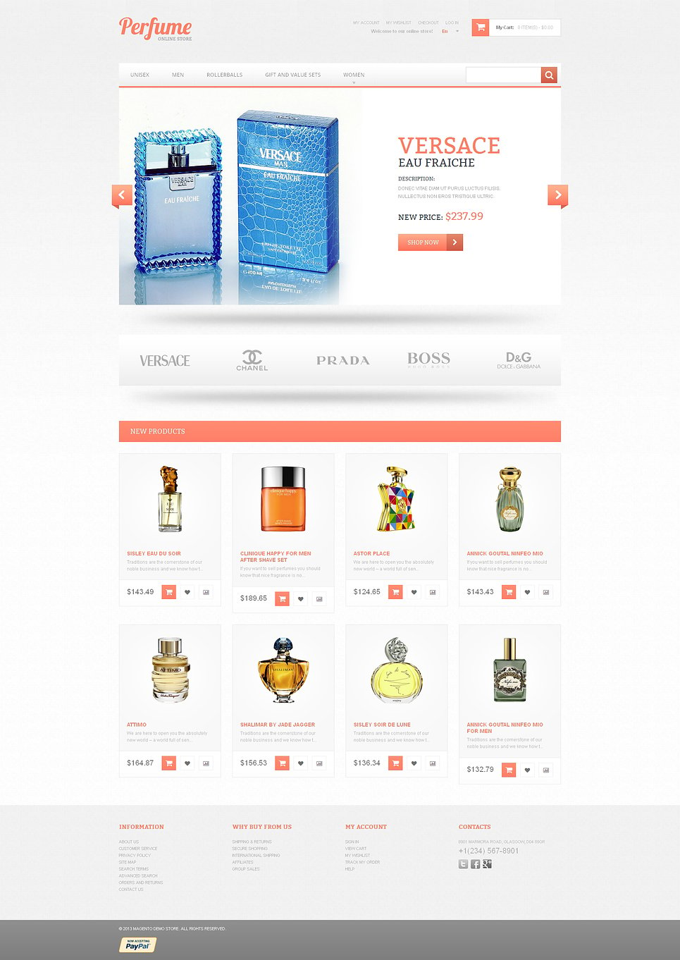 Subtle Fragrance Magento Theme New Screenshots BIG