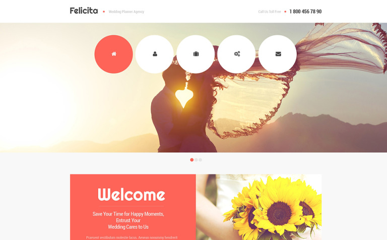 Wedding Planner Responsive Website Theme Big Screenshot Wedding Planner Responsive Website Template New Screenshots BIG