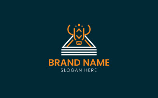 Bull head line logo-12-589