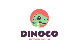 Dinoco Simple Mascot Logo 45
