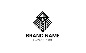 Eagle head mascot logo-12-586