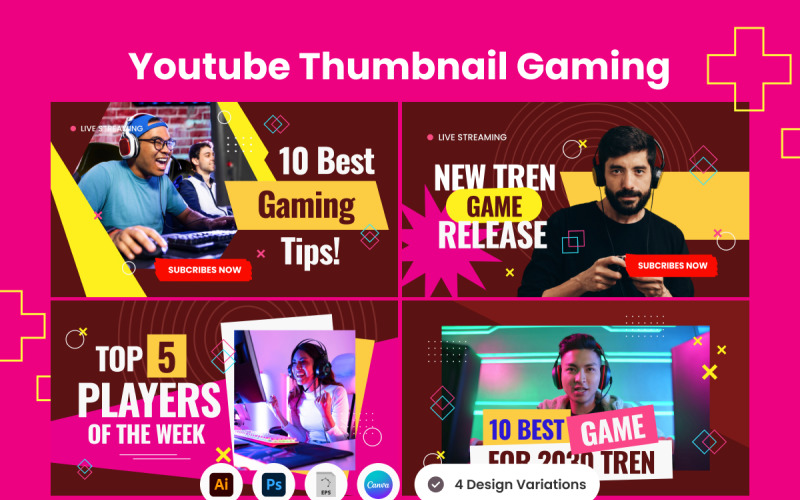 Eye-Catching Gaming Thumbnail Social Media