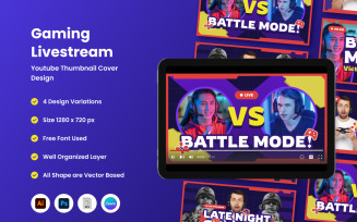 Gaming Livestream YouTube Thumbnail