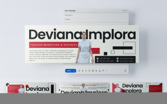 Geometric Email Signature Template 306