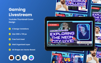 YouTube Gaming Livestream Thumbnail