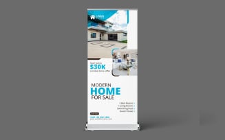 Design of Business Rollup Banner Signage for Real Estate