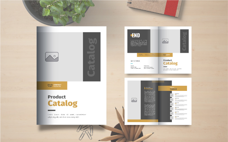 Furniture product catalog brochure or company product Catalogue template Corporate Identity