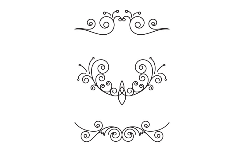 Luxury frames, borders and corners with ornate swirls V.3 Illustration