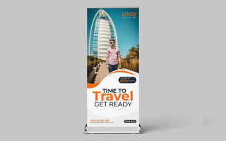 Tour And Travel Banner Rollup Template
