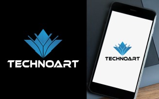 Modern Technology Logo Design - TECHONOART