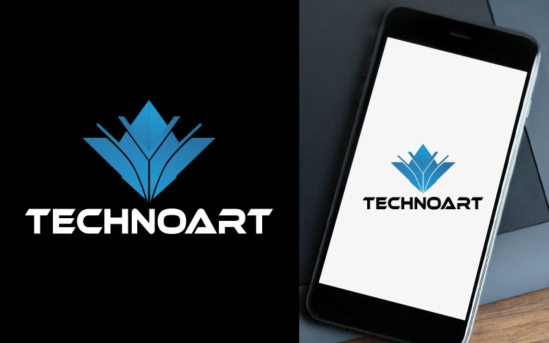 Modern Technology Logo Design - TECHONOART Logo Template
