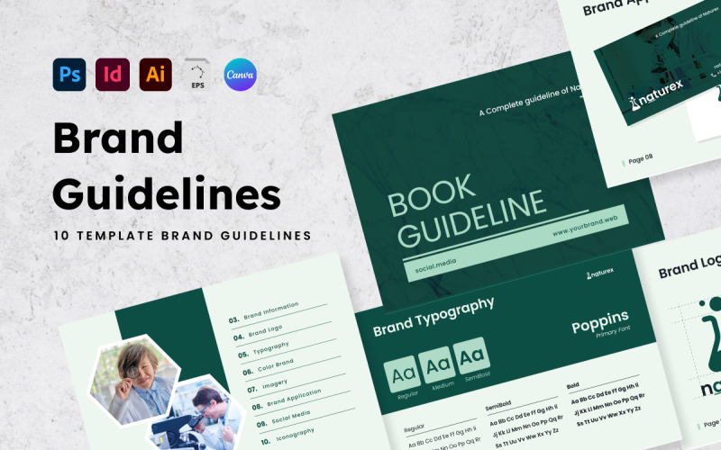 Naturex Scientific Brand Guideline Magazine Template