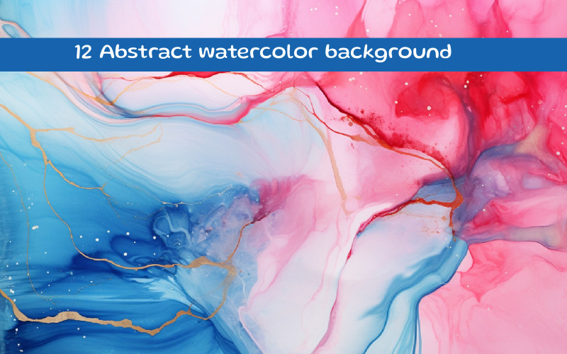 Pink Purple And Gold Marbling Abstract Background