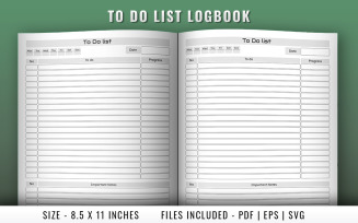 To do list log book interior pages