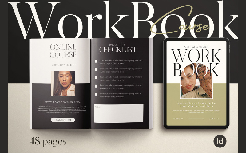 Workbook Course Template InDesign Magazine Template