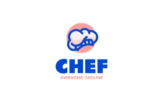 Chef Simple Mascot Logo 22