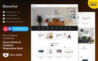 Decorhut - Decor Interior and Furniture Responsive Opencart Theme
