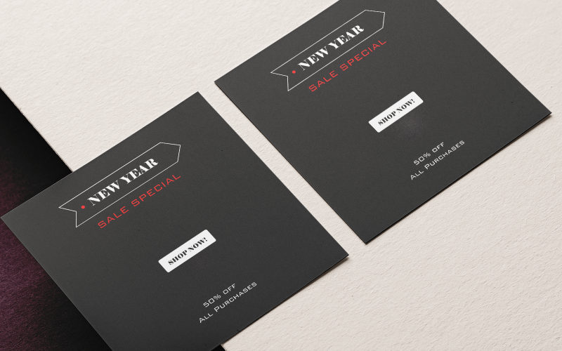 New Year Sale Special Social Media Poster: Editable and Customizable