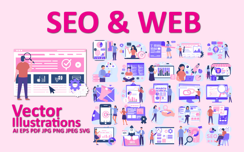 SEO & Web Solutions: Boosting Online Visibility and Performance Illustration