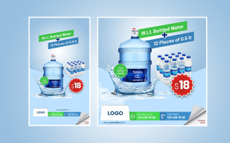 Water Company Social Media Post Design