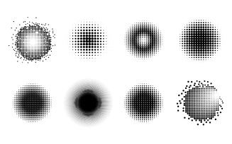 Grunge halftone background vintage dots illustration design template v.1