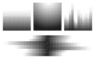 Grunge halftone background vintage dots illustration design template v.5