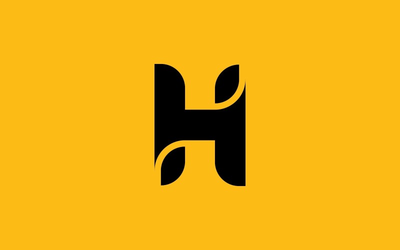 H Logo Design and template. Creative H icon initials based Letters in vector. 5 Logo Template