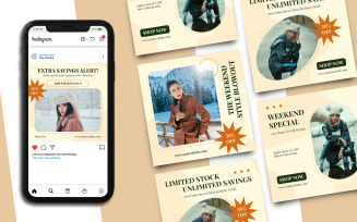 Fashion Sale Instagram Post Template 484