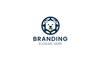 Polar bear mascot logo-633