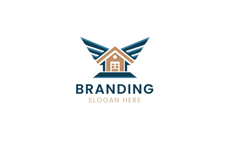 Wing real estate home logo-629 Logo Template