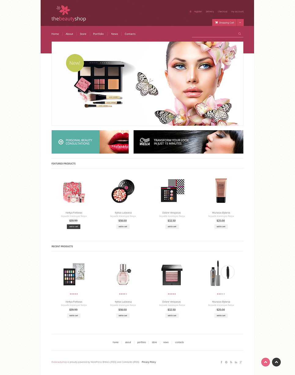 Beauty Shop WooCommerce Theme New Screenshots BIG