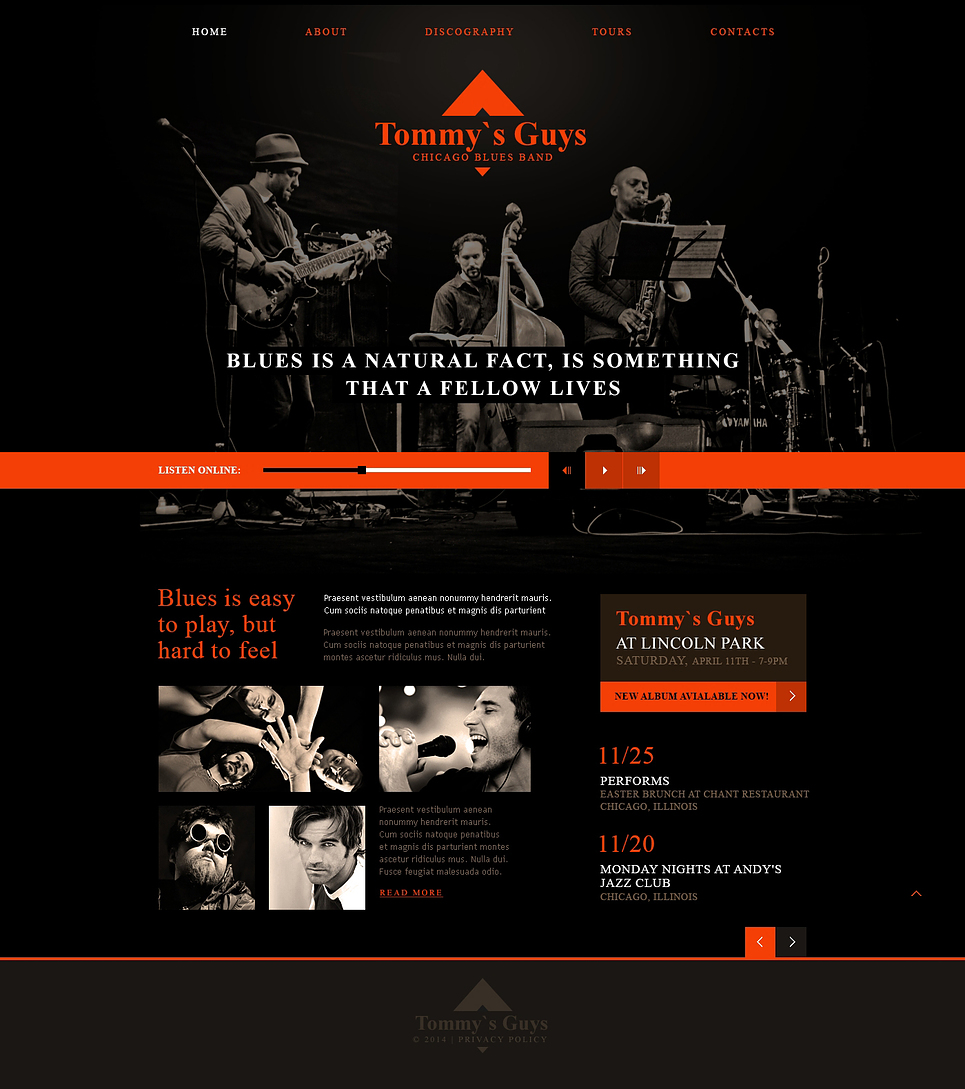 Blues Connecting People Website Template New Screenshots BIG