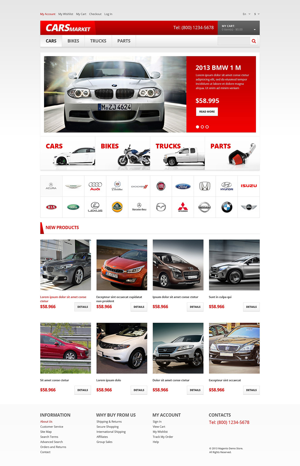 Car Dealer Responsive Magento Theme New Screenshots BIG