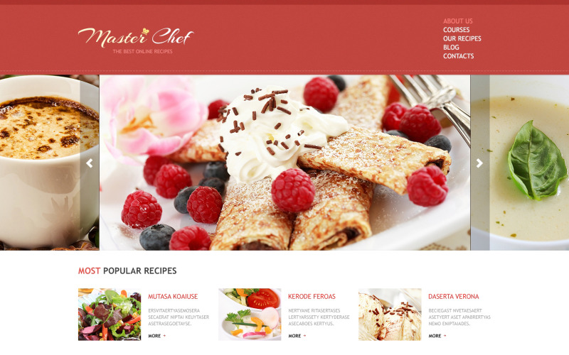 Cooking Responsive Joomla Template