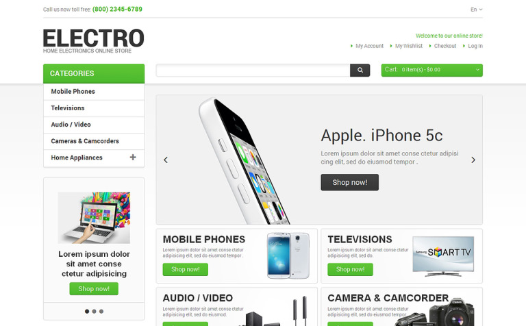 Electro Appliances Responsive Magento Theme Big Screenshot Electro Appliances Magento Theme New Screenshots BIG