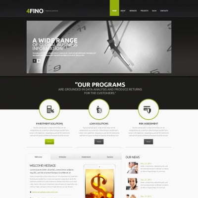 Financial Advisor Drupal Template