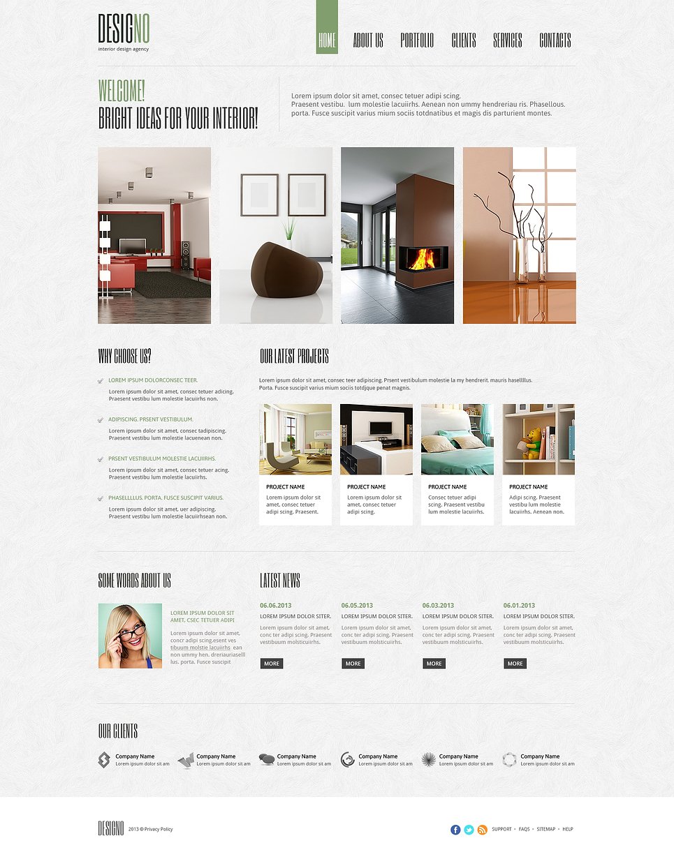 Interior Design Responsive Joomla Template New Screenshots BIG