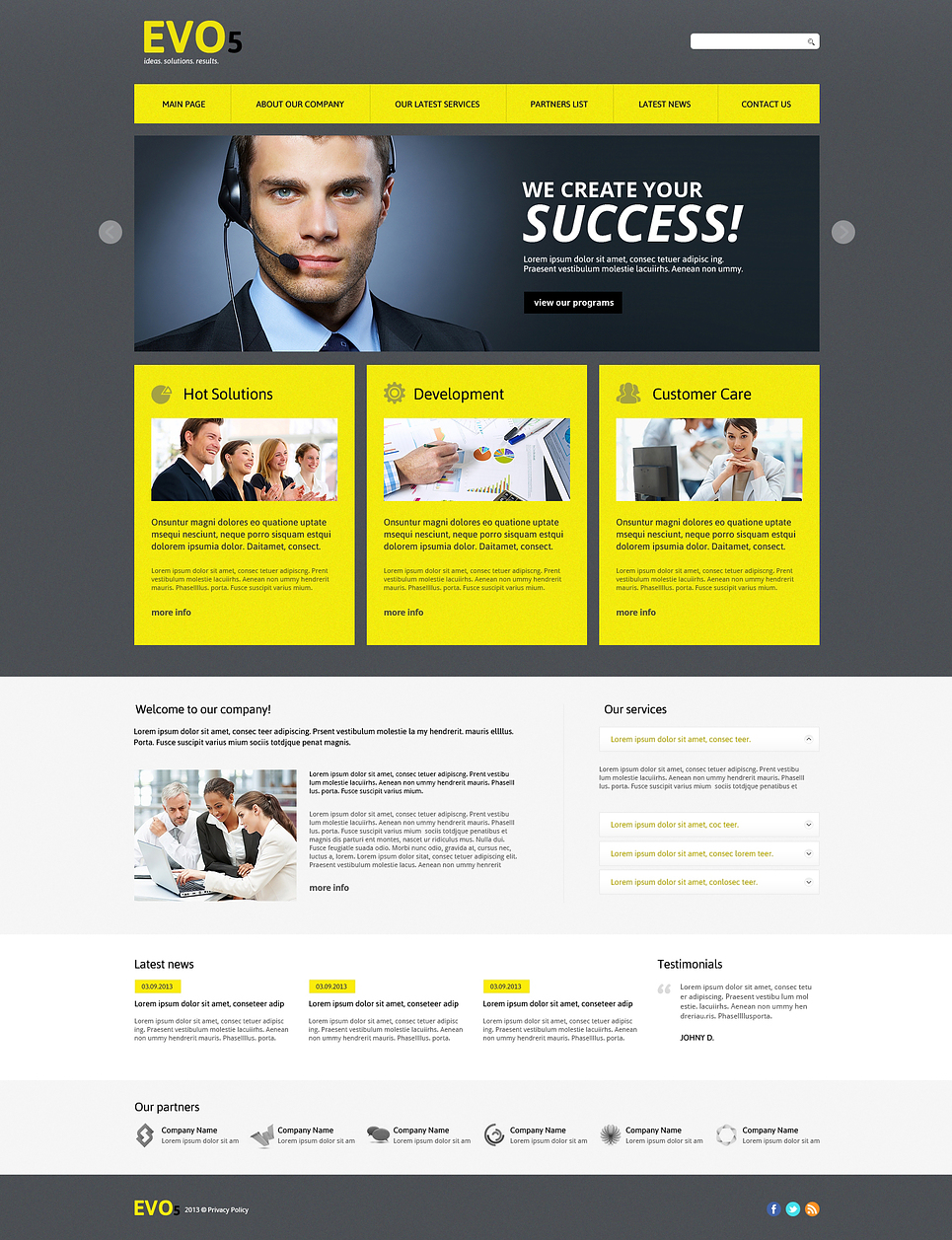 Management Company Responsive Joomla Template New Screenshots BIG