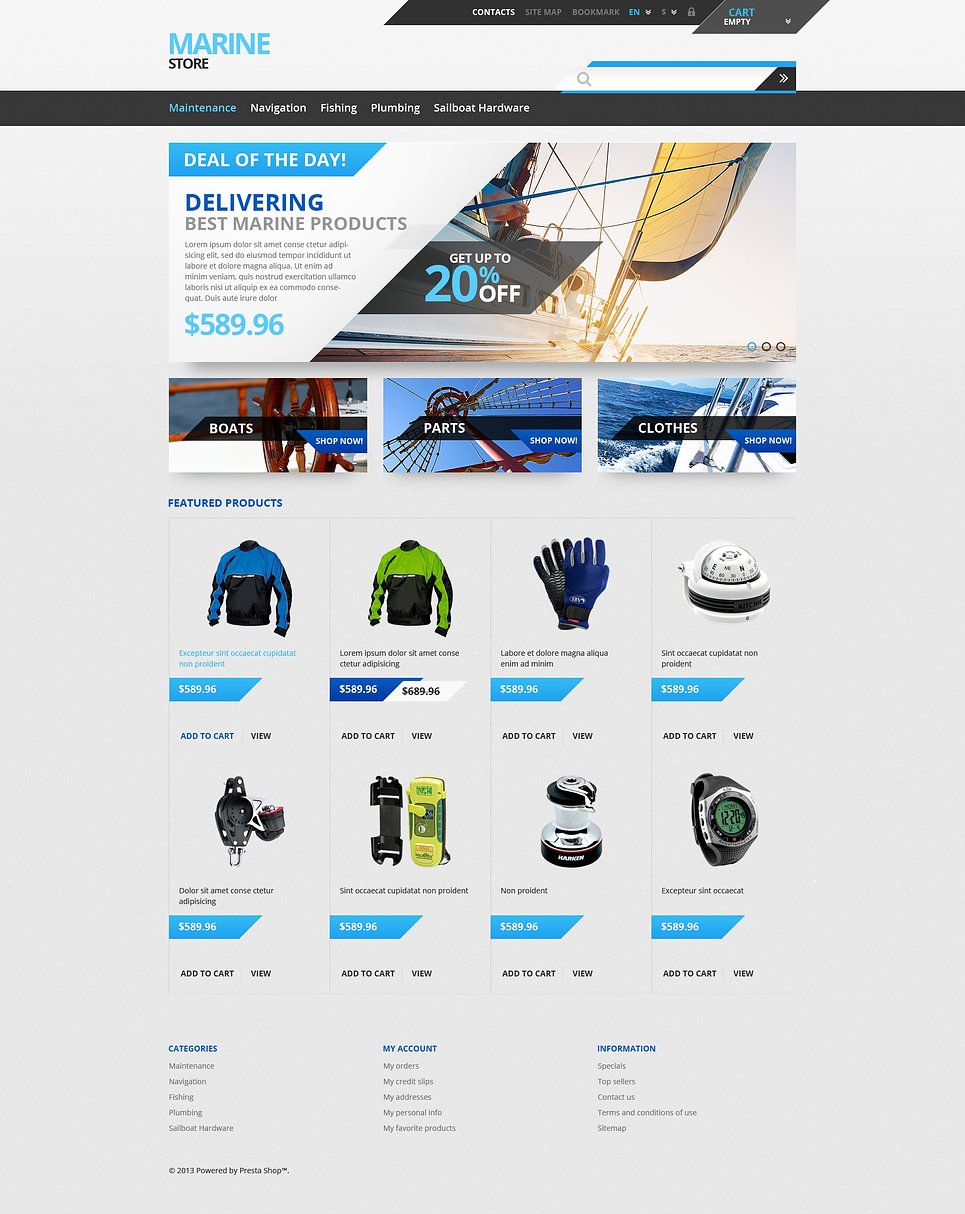 Tech Gear PrestaShop Theme New Screenshots BIG