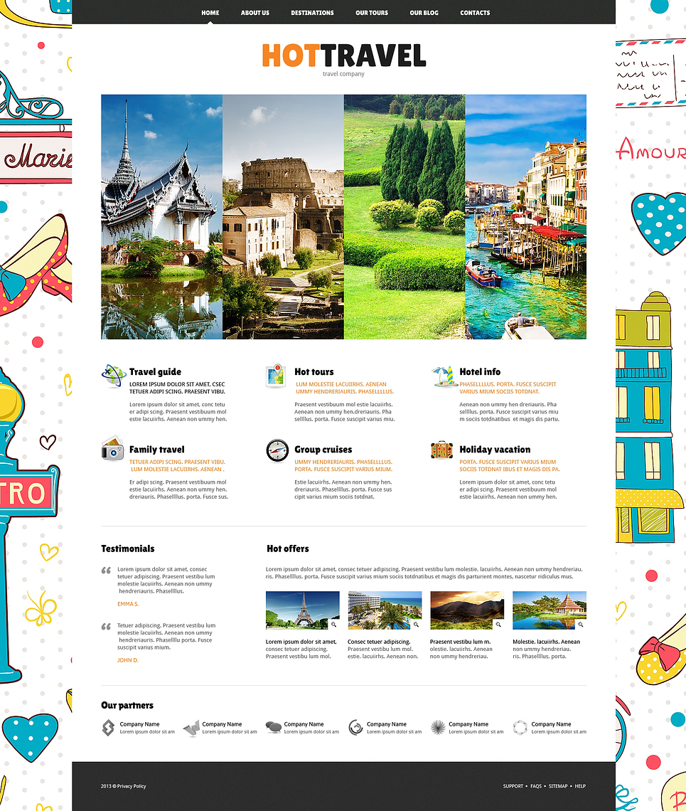 Travel Agency Responsive Joomla Template 47489